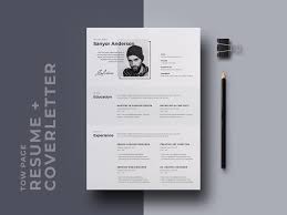 Free Stylish Cv Resume Template With Cover Letter Page