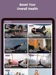 pelvic floor exercises on the app