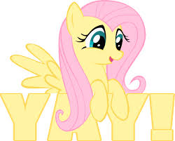 yay fluttershy s cheer know your meme
