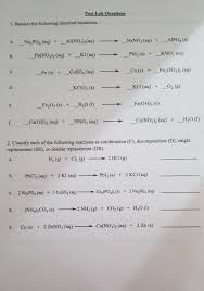 Solved Post Lab Questions 1 Balance