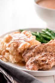 slow cooker pork chops and gravy