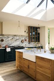 country kitchen with huge skylight