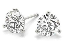 round diamond stud earrings 1 50 carat