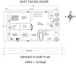 East Facing House Plan As Per Vastu