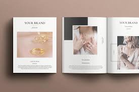 jewelry portfolio brochure template
