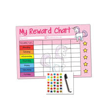 Kids Childs Unicorn Reward Chart Good Behaviour Reward With Pen And Stickers