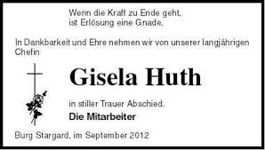 Gisela Huth | Nordkurier Anzeigen