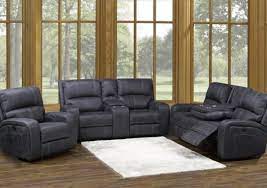 suede fabric power recliner sofa set
