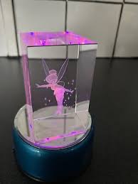 Disney Tinkerbell Crystal Glass 3d