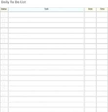 Work To Do List Template