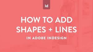 add shapes lines in adobe indesign