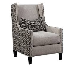 Browse stylish lounge chairs, dining room chairs, outdoor seating and more. Benzara Bm197646 High Back Wing Accent Chair With Fabric Upholstery 44 Gray Black 30 X 35 X 44 In Walmart Com Walmart Com