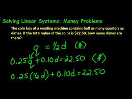 Solving Linear Systems Money Word