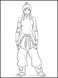 Avatar korra awesome water bending coloring page : Printable Coloring Book The Legend Of Korra 7
