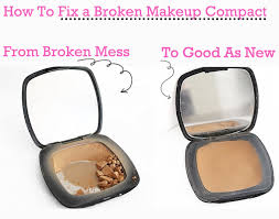 how to fix broken makeup powder compact