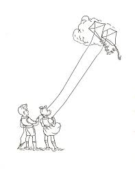 When you think the conditions are ideal, signal to your friend to release the kite and when this is done, pull on the string to launch the kite into the air. 35 Ideas For Children Flying Kite Drawing Easy Creative Things Thursday