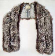 vine silver fox wrap fur stole shawl