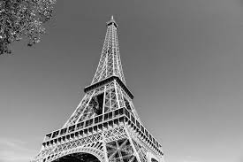 Eiffel Tower Paris Black White Images