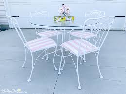 How To Re A Wrought Iron Patio Set