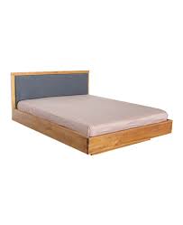 taina teak floating bed frame queen