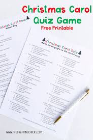 Printable trivia questions and answers multiple choice are here to let you know 100 interesting evergreen questions and answers. Christmas Carol Quiz Game The Crafting Chicks