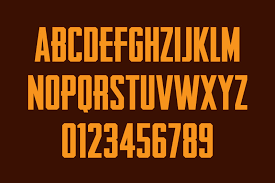 defectible bold condensed blockletter