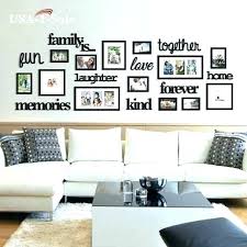 Wall Frames Collage Family Picture Frame Words Photos Set