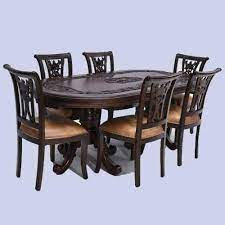 Parsons chairs are upholstered dining chairs that feature straight backs and an armless design. Plain Teak Wood Wooden Dining Chair Set Size Set Of 6 Id 21862737012