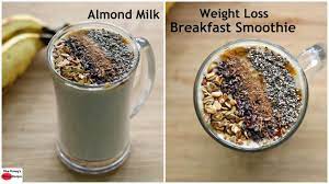 almond milk banana oatmeal breakfast