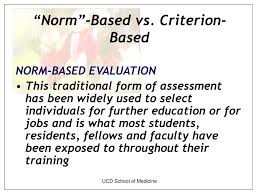ppt criterion based vs norm based
