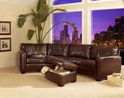 curved sectional sofa ottoman set in
