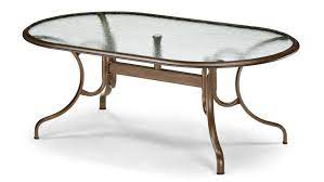 Oval Deluxe Glass Top Dining Table