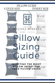 Decorative Pillows Pillow Sizing Chart Mix Match