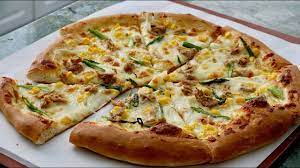 Japanese pizza recipe with olive oil, egg, leek, cabbage, chives, sea salt, slivered almonds, and whole wheat pastry flour. Tuna And Corn Pizza Recipe Japanese Cooking 101 Youtube