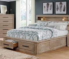 King Bed With Bookcase Headboard
