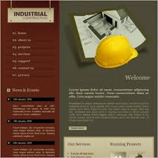 Construction Web Templates Free Download Industrial Construction