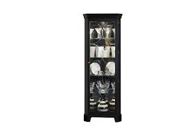 lighted 4 shelf corner curio cabinet in