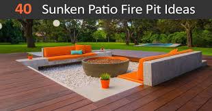 40 best sunken patio fire pit ideas for