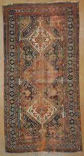 antique finest persian qashqai rug