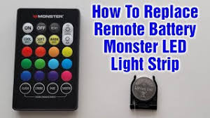 monster led light strip remote battery