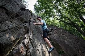Rock Climbing Wall Parc Jean Dau