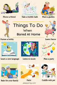 60 things to do when bored at home