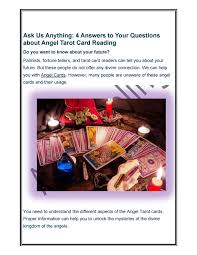 As this page likes to ask a lot of questions, the reversal of the card can be a sign that you are annoying others by your constant questioning and challenging of ideas. Ask Us Anything Four Answers To Your Questions About Angel Tarot Card Reading By Angelhealu Digidzn Issuu