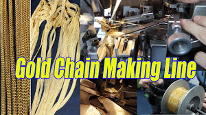 gold chain ion line for making