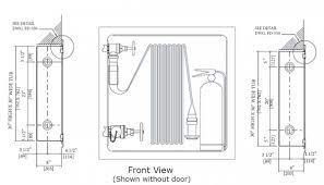 pipe locations for hose cabinets