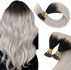 Follow the washing instructions carefully. Sunny 41cm I Tip Hair Extensions Colour 1b Natural Black To Grey Stick Tip Human Hair Extensions 50gram Per Set Buy Online At Best Price In Uae Amazon Ae