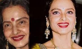 rekha s real face without make up will