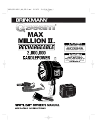 brinkmann qbeam max million 2 owner s