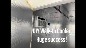 diy walk in cooler build with coolbot