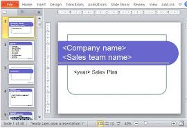 Yearly Sales Plan Templates For Powerpoint